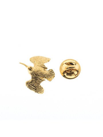 PIN'S BECASSE QUI DECOLLE DORÉ