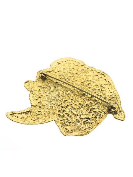 BROCHE CHIEN BECASSE DORÉE