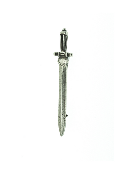BROCHE DAGUE ARGENT VIEILLI